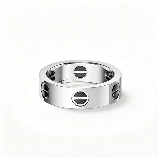 [Love's Uplift]LOVE RING 5.5MM NO DIAMONDS  CERAMIC