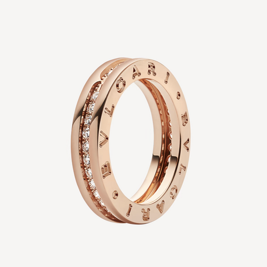 [Love's Uplift]ZERO 1 ONE-BAND PAVED DIAMONDS ON THE SPIRAL RING
