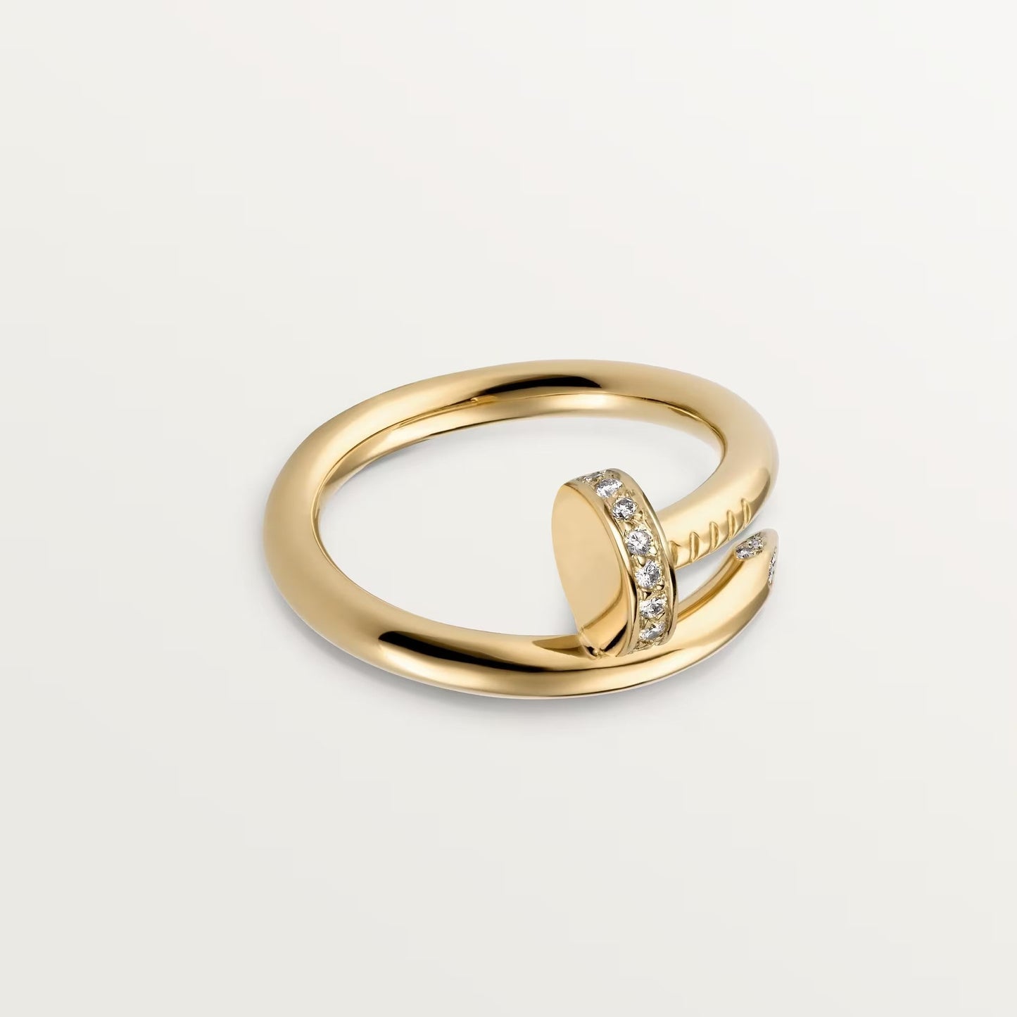 [Love's Uplift]JUSTE RING 2.6MM HALF DIAMOND