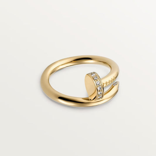 [Love's Uplift]JUSTE RING 2.6MM HALF DIAMOND