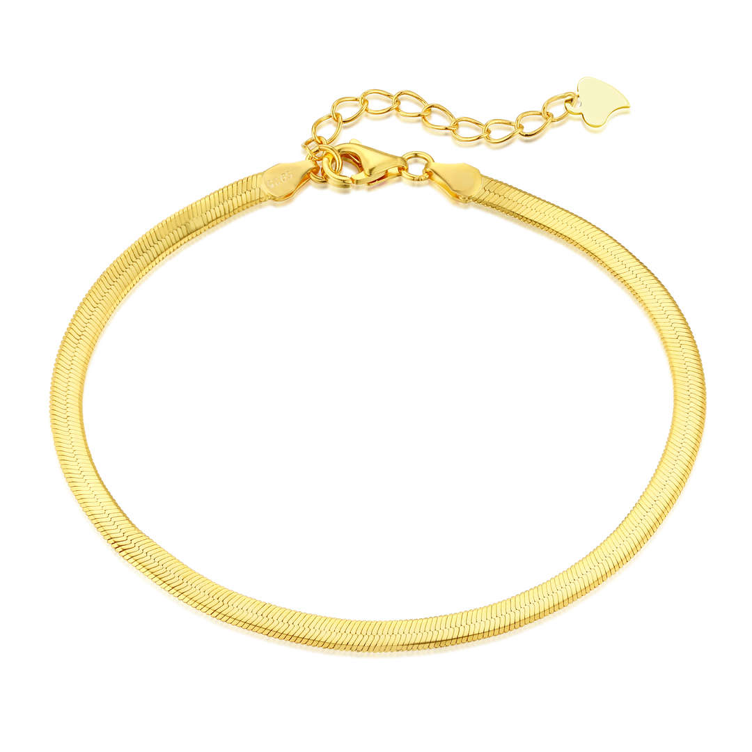 [Love's Uplift]Flat Snake Bone Chain Blade Necklace