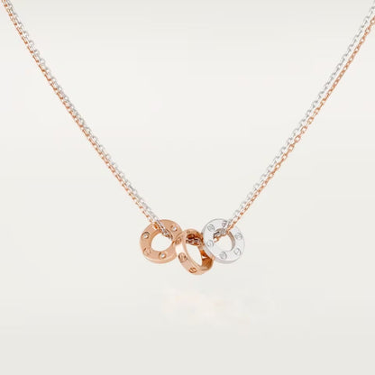 [Love's Uplift]LOVE 6 DIAMOND PENDANT NECKLACE