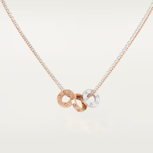 [Love's Uplift]LOVE 6 DIAMOND PENDANT NECKLACE