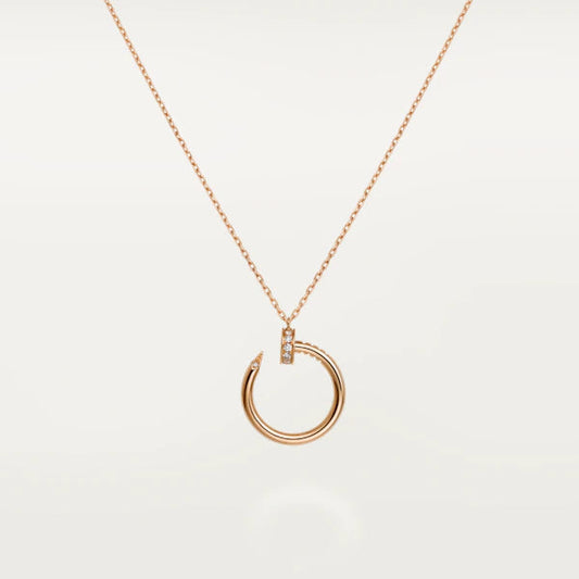 [Love's Uplift]JUSTE NECKLACE PINK GOLD