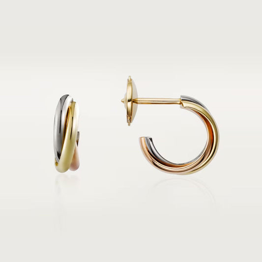 [Love's Uplift]TRINITY ON DIAMOND MINI EARRINGS