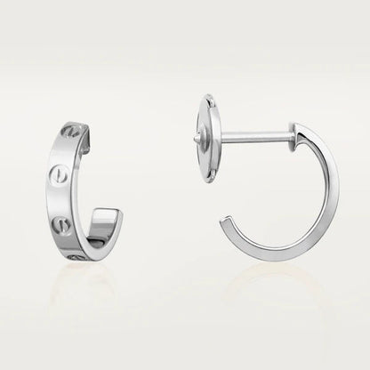 [Love's Uplift]LOVE EARRINGS 2.65MM SILVER