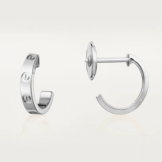 [Love's Uplift]LOVE EARRINGS 2.65MM SILVER