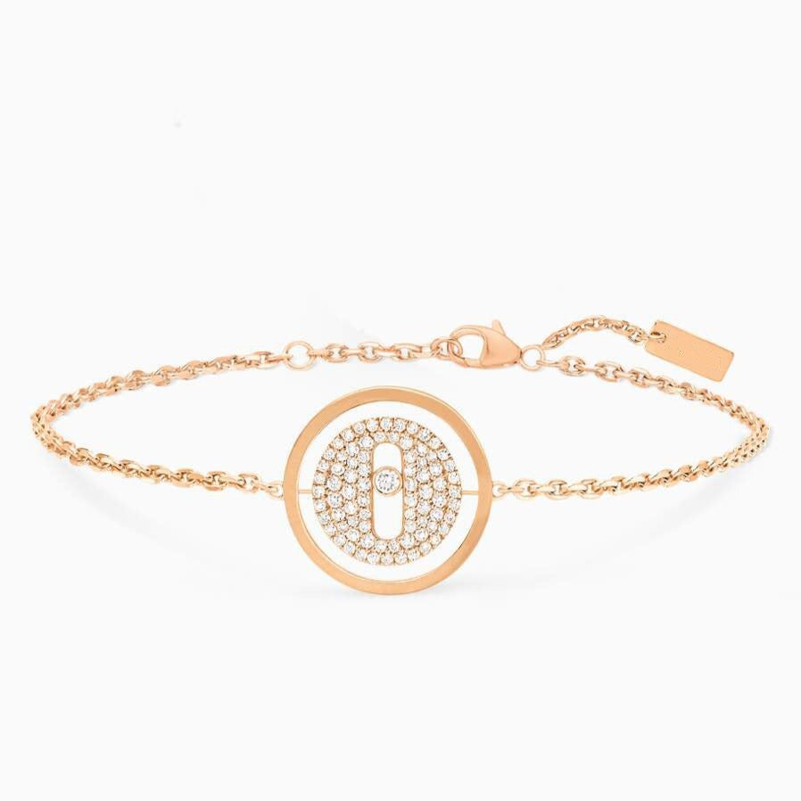 [Love's Uplift ]LUCKY MOVE DIAMOND PAVED BRACELET