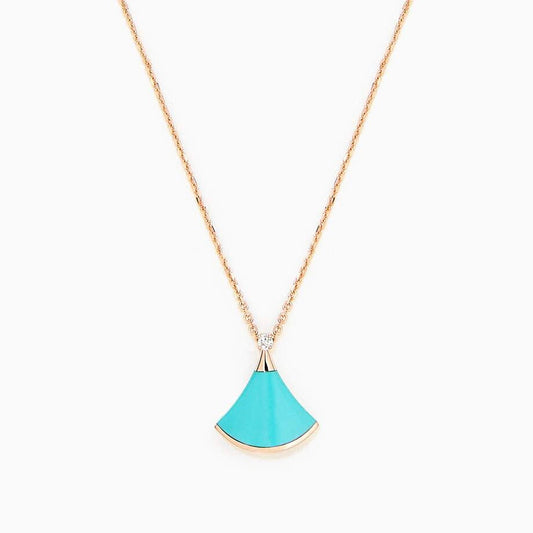 [Love's Uplift]DREAM NECKLACE TURQUOISE PINK GOLD