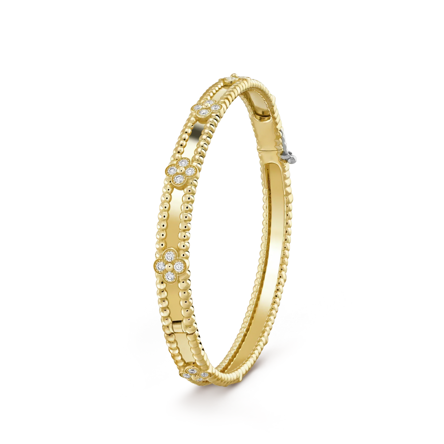 [Love's Uplift]CLOVER BRACELET 4MM DIAMONDS