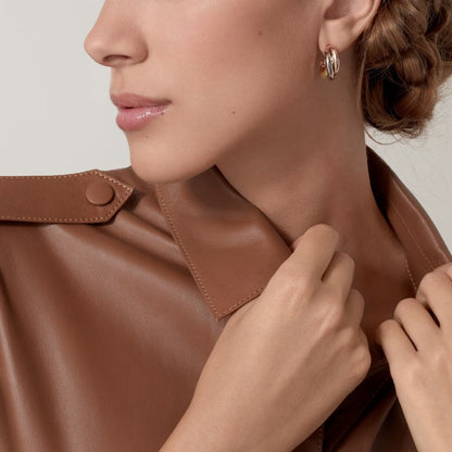 [Love's Uplift]TRINITY ON DIAMOND CLASSIC EARRINGS