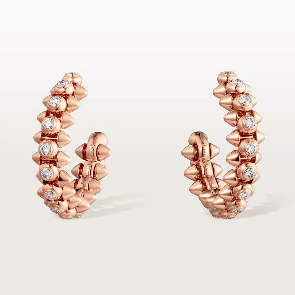 [Love's Uplift]CLASH FULL DIAMOND MEDIUM EARRINGS