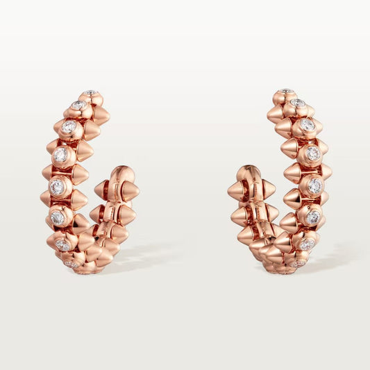 [Love's Uplift]CLASH FULL DIAMOND MEDIUM EARRINGS