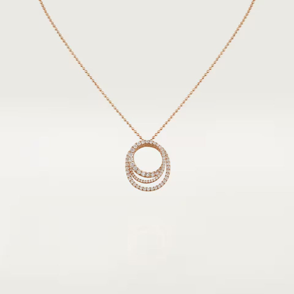 [Love's Uplift]ETINCELLE  FULL DIAMOND NECKLACE