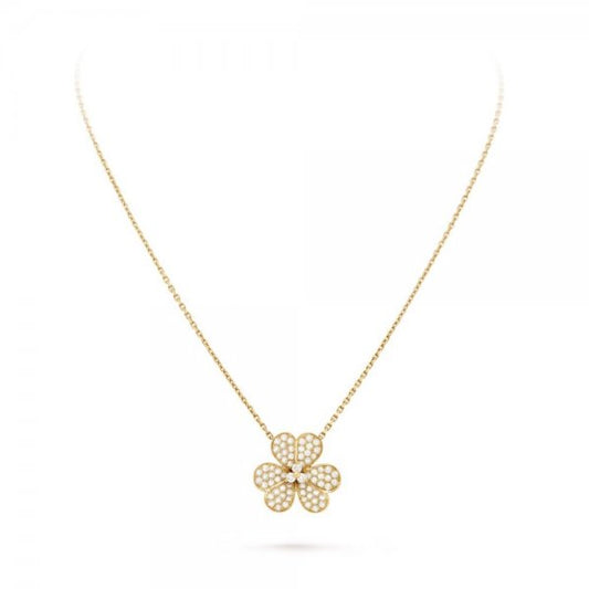 [Love's Uplift]FLOWER DIAMOND NECKLACE
