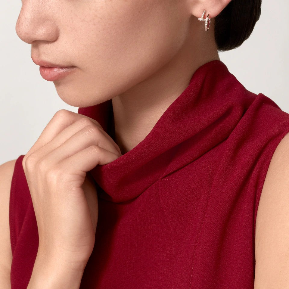 [Love's Uplift]JUSTE FULL DIAMOND SMALL EARRINGS