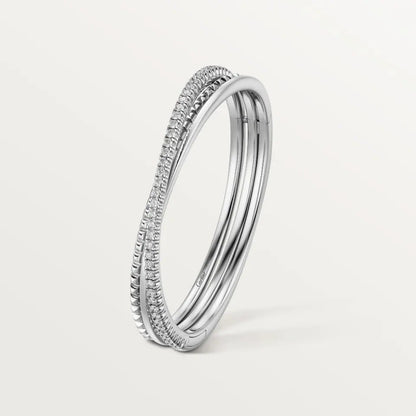 [Love's Uplift]ETINCELLE HALF-PAVED DIAMOND BRACELET