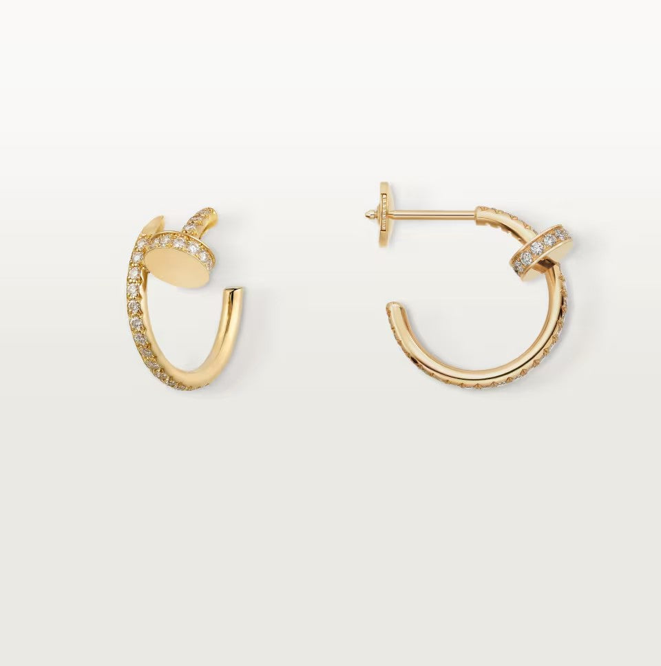[Love's Uplift]JUSTE FULL DIAMOND SMALL EARRINGS