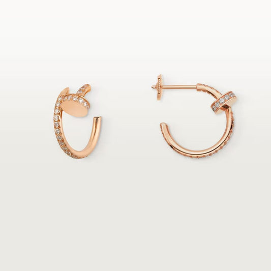 [Love's Uplift]JUSTE FULL DIAMOND SMALL EARRINGS