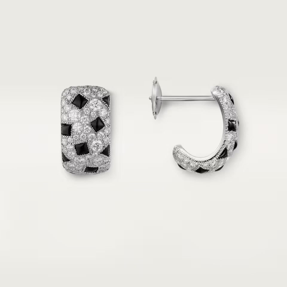 [Love's Uplift]PANTHERE MINI FULL DIAMOND EARRINGS