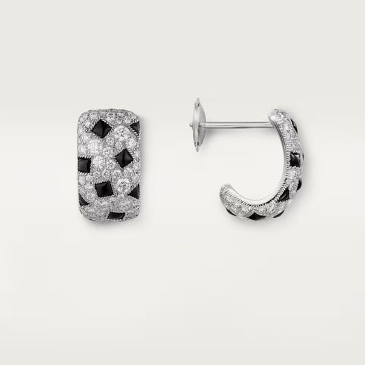 [Love's Uplift]PANTHERE MINI FULL DIAMOND EARRINGS