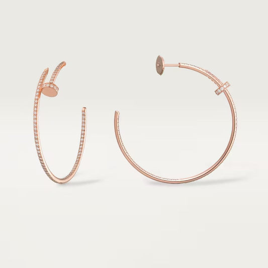 [Love's Uplift]JUSTE FULL DIAMOND LARGE EARRINGS