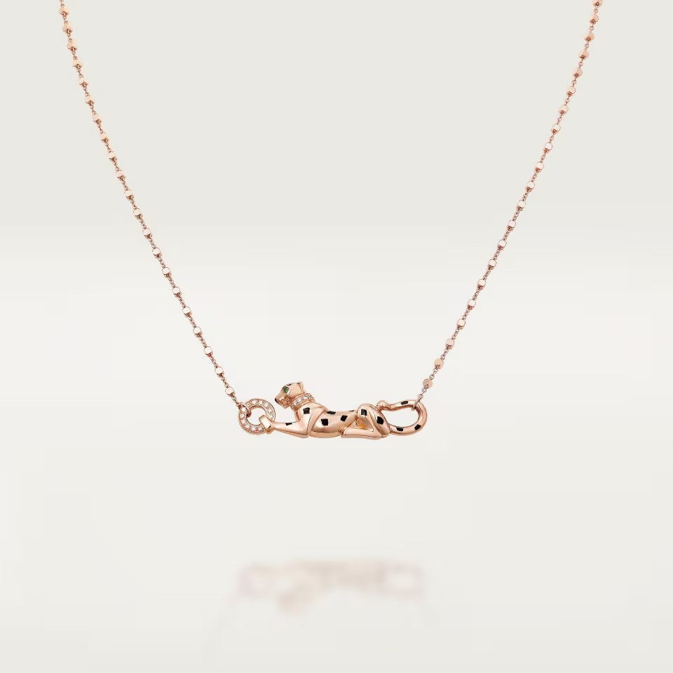 [Love's Uplift]PANTHERE FULL DIAMOND NECKLACE