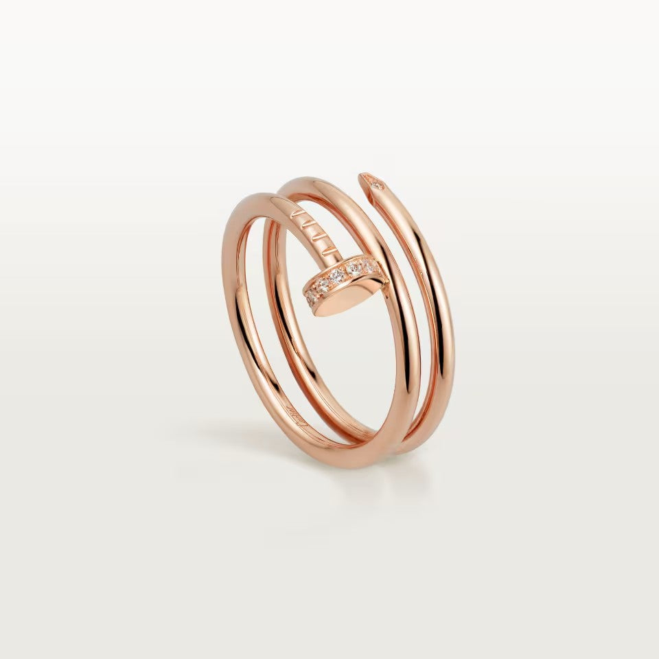 [Love's Uplift]JUSTE RING 4.8MM HALF DIAMOND