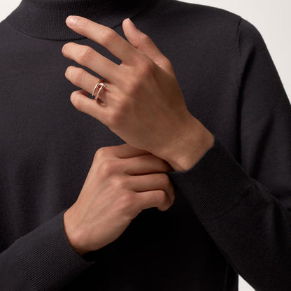[Love's Uplift]JUSTE RING 2.6MM HALF DIAMOND