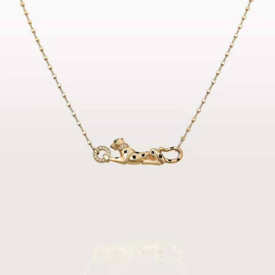 [Love's Uplift]PANTHERE FULL DIAMOND NECKLACE