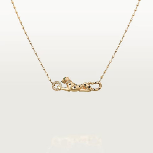 [Love's Uplift]PANTHERE FULL DIAMOND NECKLACE