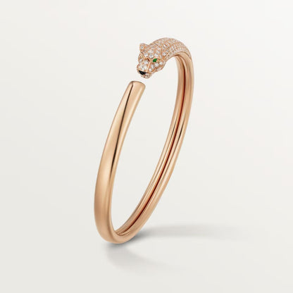 [Love's Uplift]PANTHERE HALF DIAMOND OPEN BRACELET
