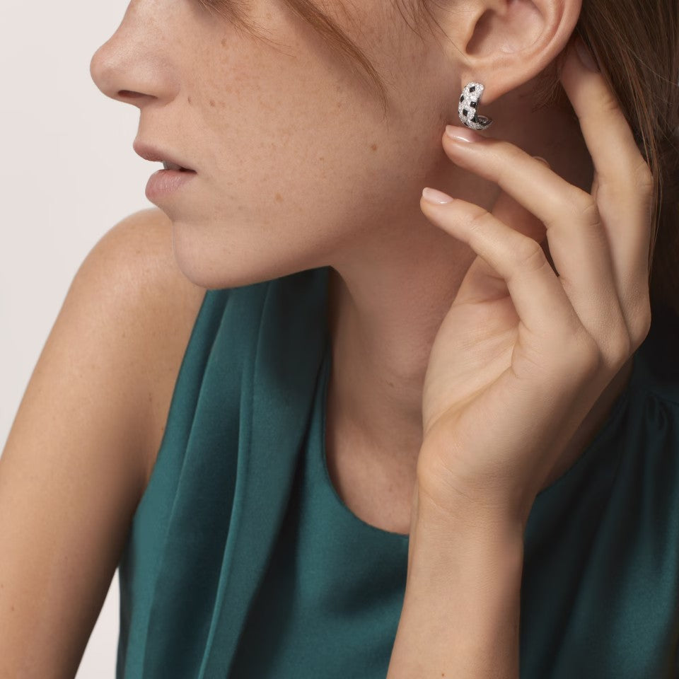 [Love's Uplift]PANTHERE MINI FULL DIAMOND EARRINGS