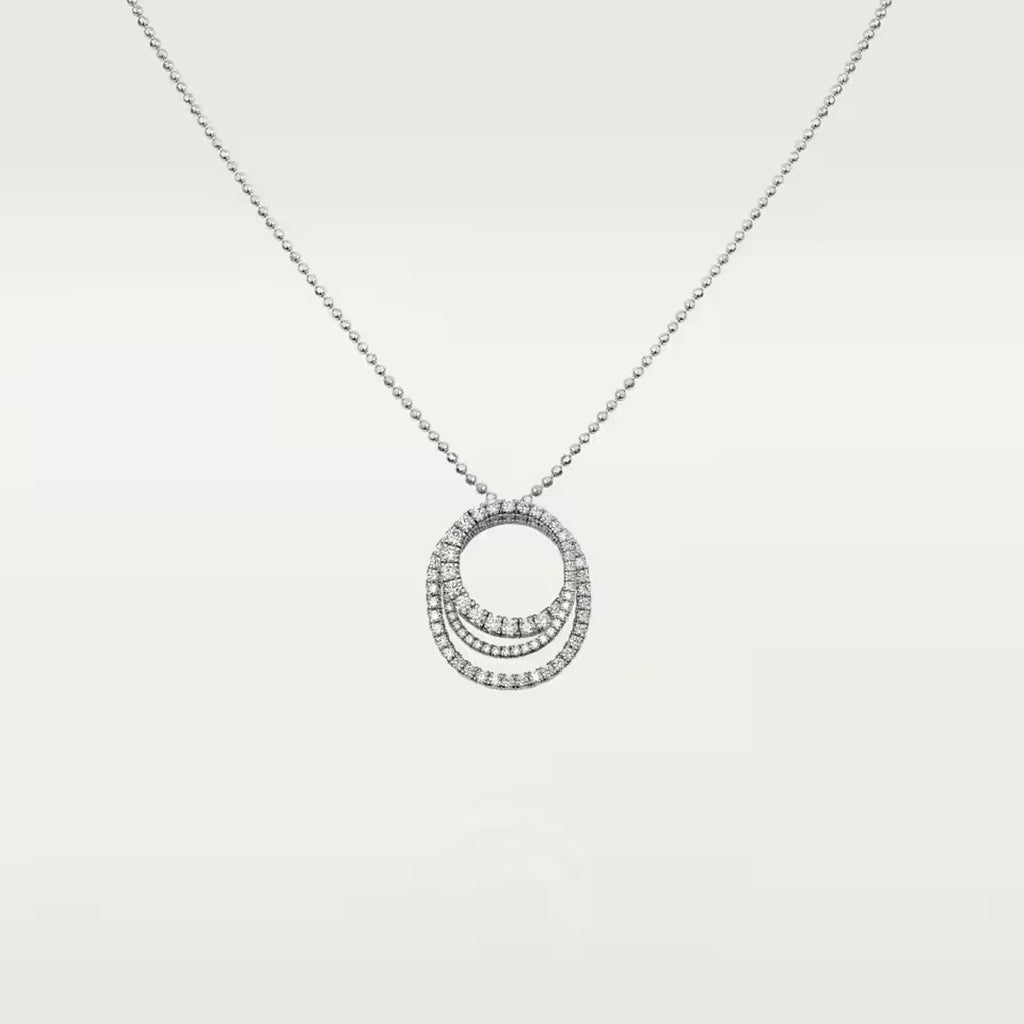 [Love's Uplift]ETINCELLE  FULL DIAMOND NECKLACE