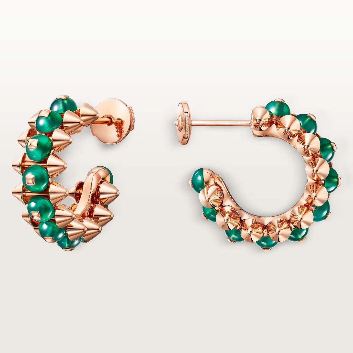 [Love's Uplift]CLASH 7.9MM AGATE CHALCEDONY EARRINGS