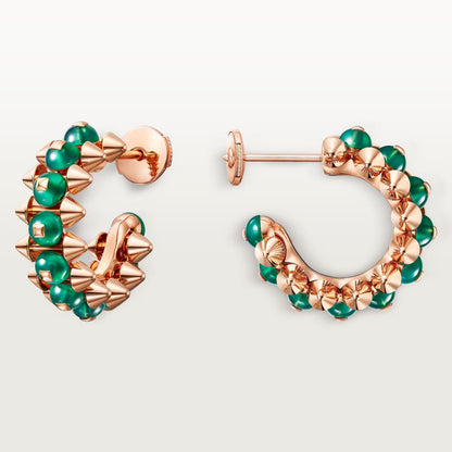[Love's Uplift]CLASH 7.9MM AGATE CHALCEDONY EARRINGS