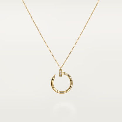 [Love's Uplift]JUSTE NECKLACE HALF DIAMOND