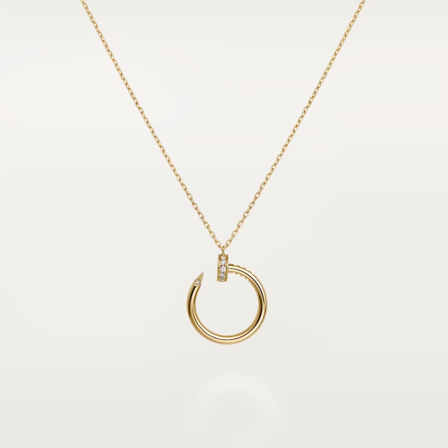 [Love's Uplift]JUSTE NECKLACE HALF DIAMOND
