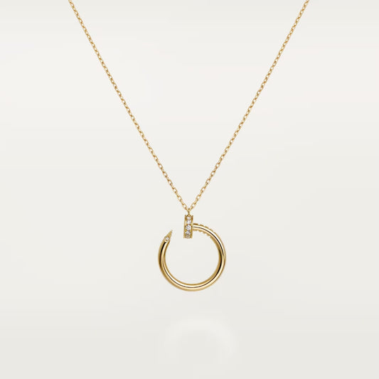 [Love's Uplift]JUSTE NECKLACE HALF DIAMOND