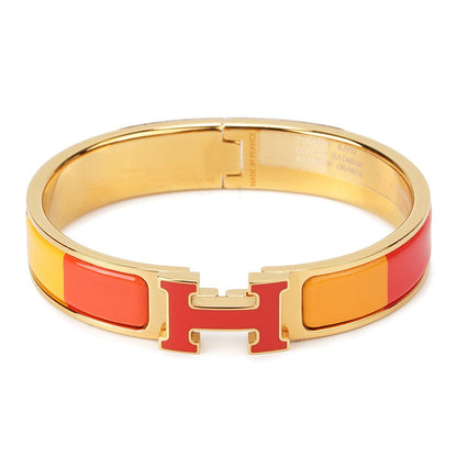 [Love's Uplift]H BRACELET ORANGE RAINBOW CERAMIC