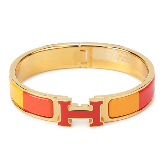 [Love's Uplift]H BRACELET ORANGE RAINBOW CERAMIC
