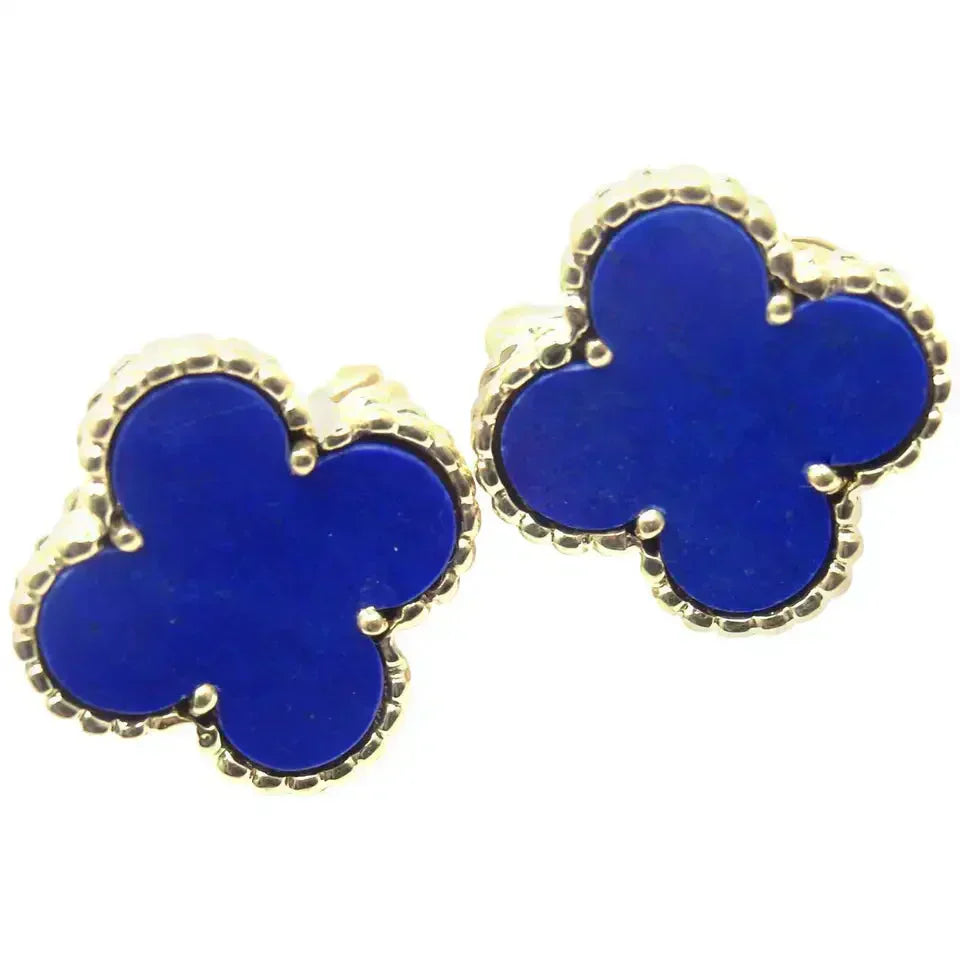 [Love's Uplift]CLOVER MINI 9.5MM TURQUOISE EARRINGS