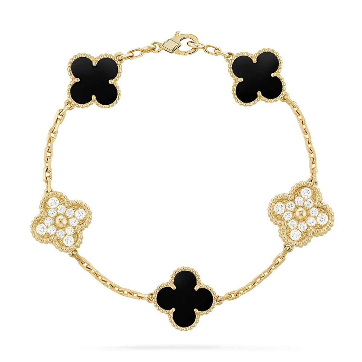 [Love's Uplift]Clover & Clash Bracelet 3-Piece Stack set