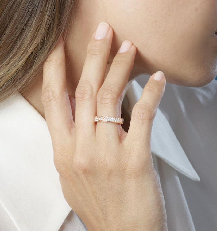 [Love's Uplift]ALLIANCE LIENS VIDENCE PAVED DIAMOND 4MM RING