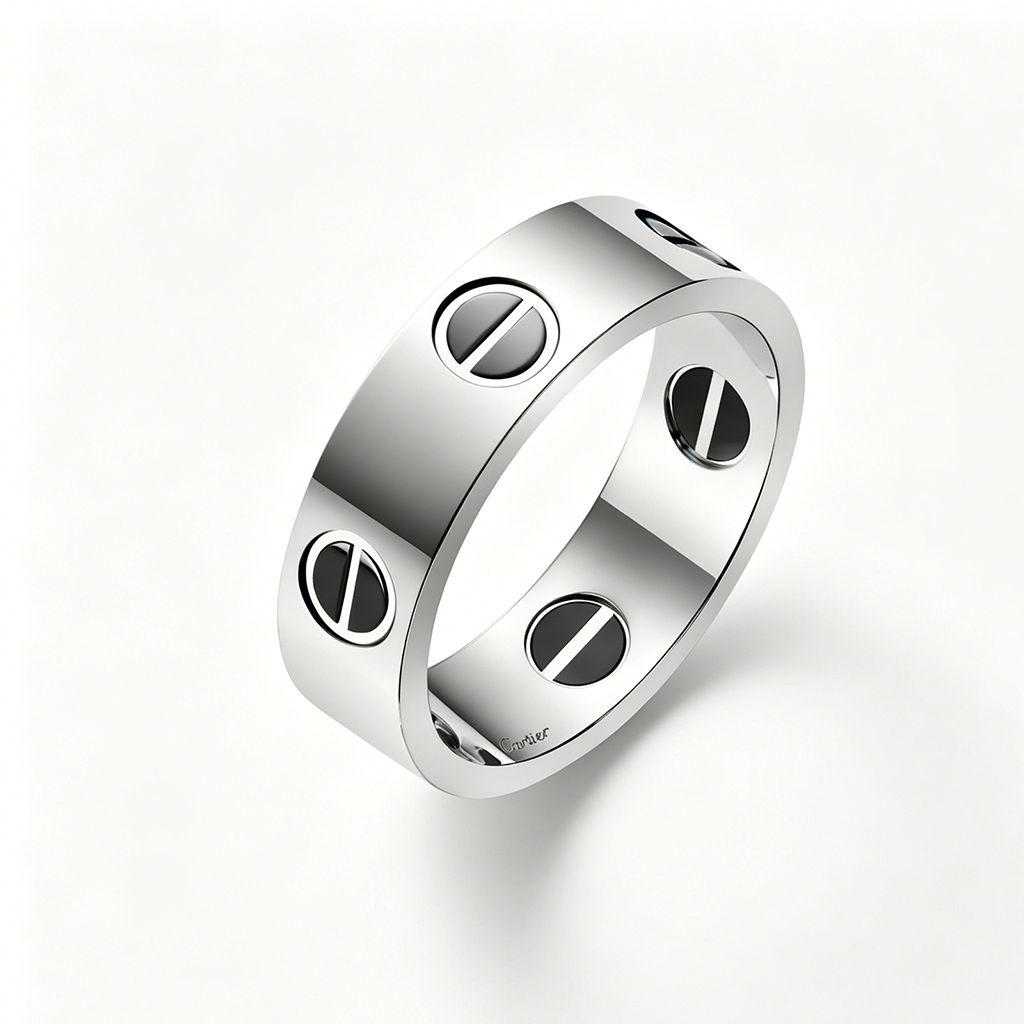 [Love's Uplift]LOVE RING 5.5MM NO DIAMONDS  CERAMIC