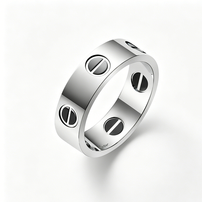 [Love's Uplift]LOVE RING 5.5MM NO DIAMONDS  CERAMIC