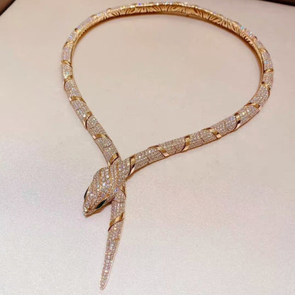 [Love's Uplift]HAUTE COUTURE GOLD SERPENTI NECKLACE