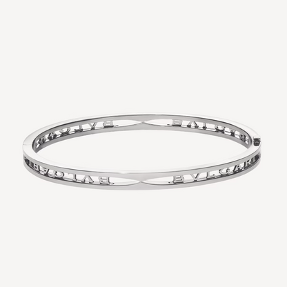 [Love's Uplift]ZERO 1 SPIRAL LOGO SILVER BRACELET