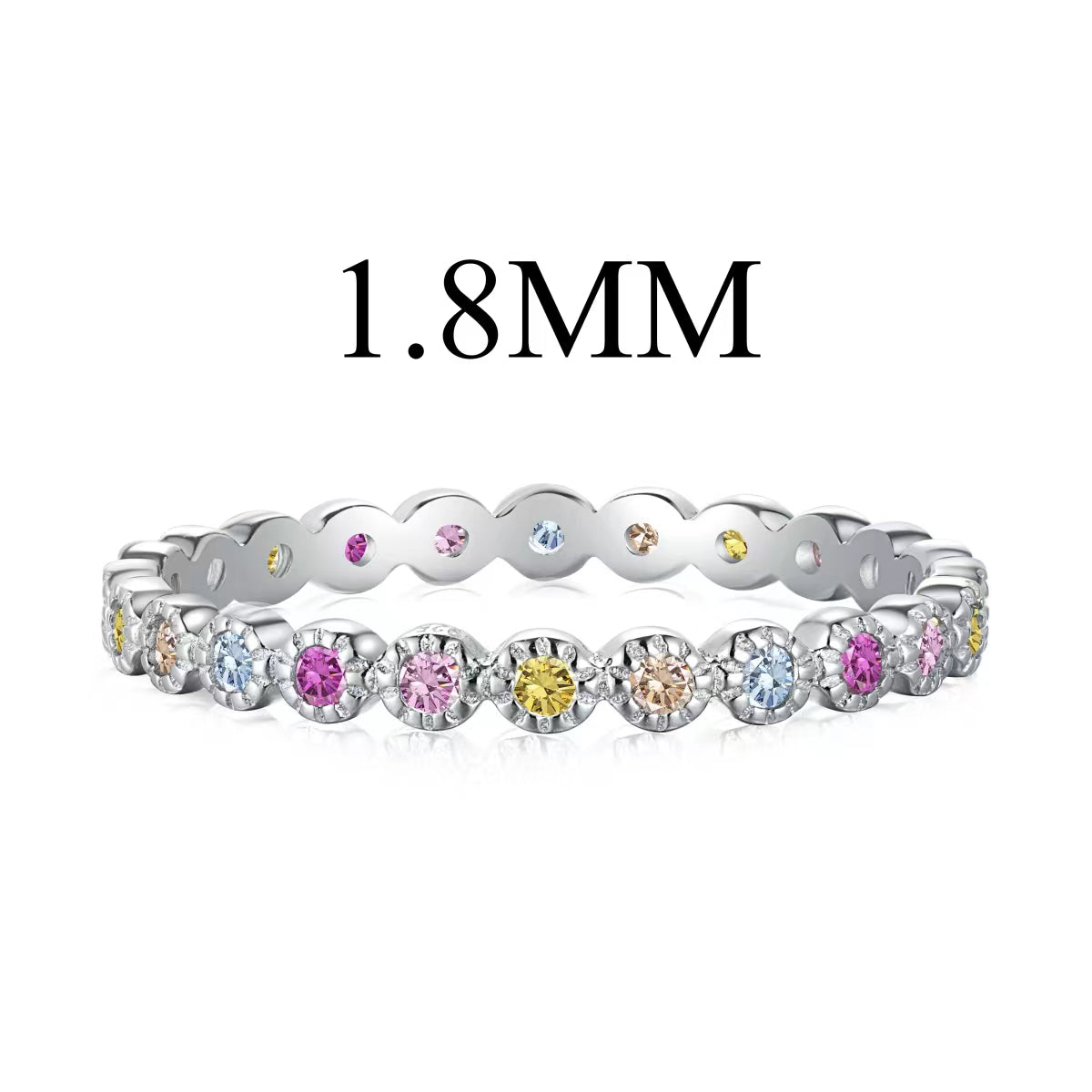 [Love's Uplift]Unique Scintillating Round Cut Daily Ring