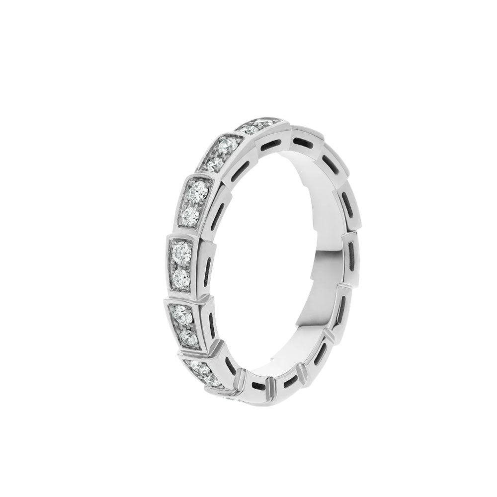 [Love's Uplift]SERPENTI RING SILVER DIAMOND PAVED 3MM